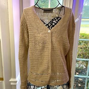 Vintage Linen ‘Lord & Taylor' Cardigan